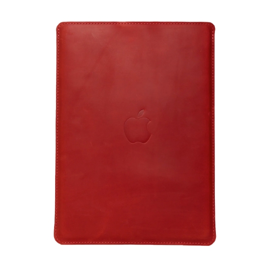 Кожаный чехол INCARNE Free Port Plus красный для MacBook Pro 14