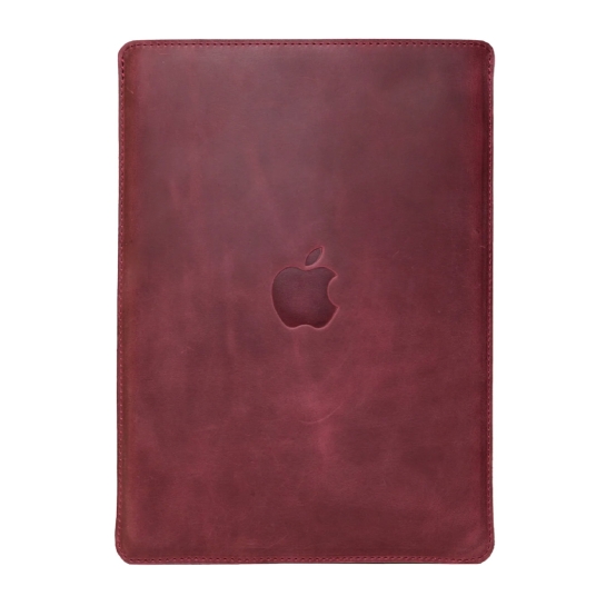 Кожаный чехол INCARNE Free Port Plus бордо для MacBook Pro 15