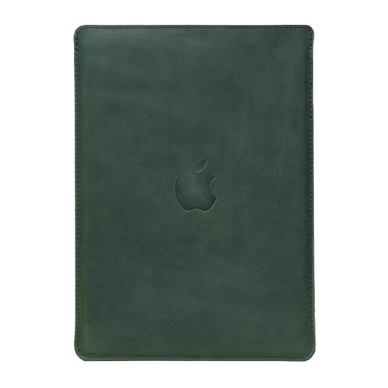 Кожаный чехол INCARNE Free Port Plus зеленый для MacBook Pro 15