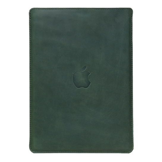Кожаный чехол INCARNE Free Port Plus зеленый для MacBook Pro 16