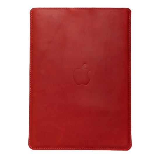 Кожаный чехол INCARNE Free Port Plus красный для MacBook Pro 16