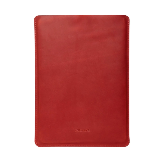 Кожаный чехол INCARNE Free Port красный для MacBook Pro 13