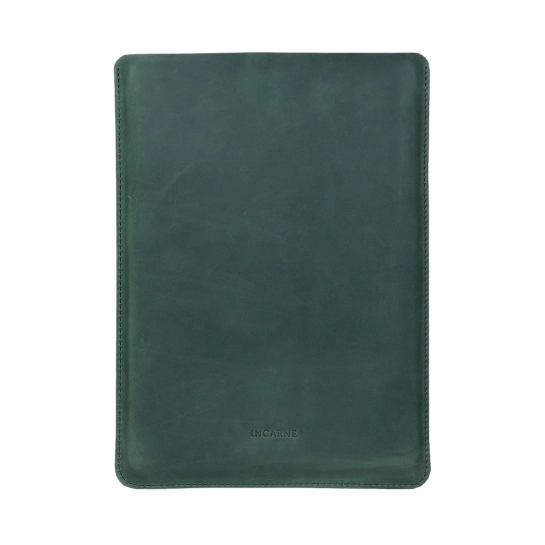 Кожаный чехол INCARNE Free Port зеленый для MacBook Pro 13" (2016-2023)