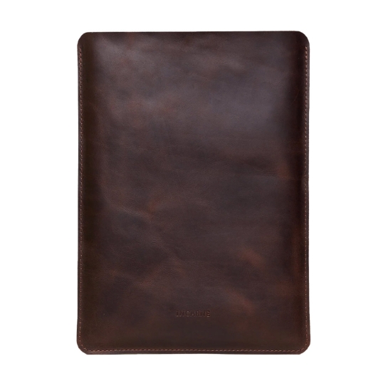 Кожаный чехол INCARNE Free Port коричневый для MacBook Pro 14