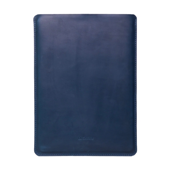 Кожаный чехол INCARNE Free Port синий для MacBook Pro 14