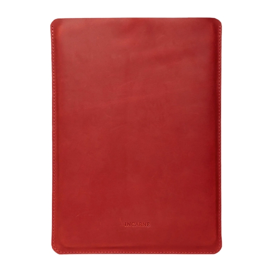 Кожаный чехол INCARNE Free Port красный для MacBook Pro 15