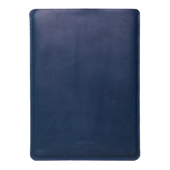 Кожаный чехол INCARNE Free Port синий для MacBook Pro 16