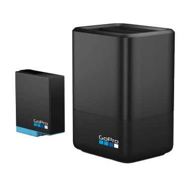 Зарядний пристрій для двох акумуляторних батарей HERO8 GoPro Dual Battery Charger + Battery - цена, характеристики, отзывы, рассрочка, фото 1
