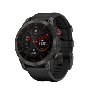 Спортивные часы Garmin Epix (Gen 2) Sapphire Black/Titanium DLC with Black Band - цена, характеристики, отзывы, рассрочка, фото 1