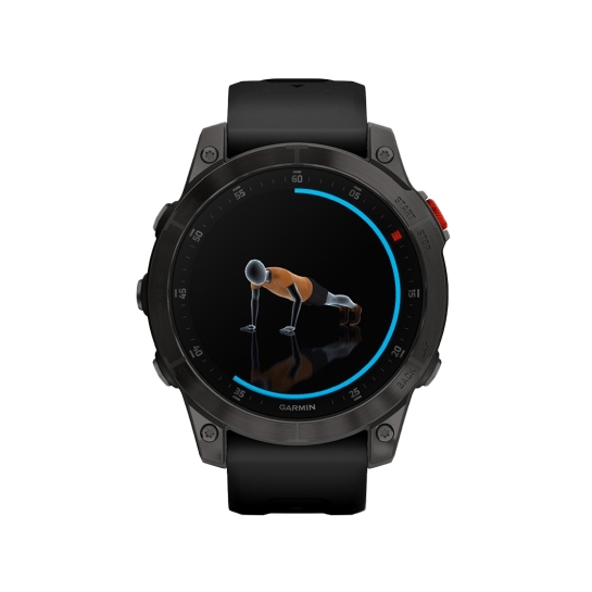 Спортивные часы Garmin Epix 2 Sapphire Black/Titanium DLC with Black Band - цена, характеристики, отзывы, рассрочка, фото 3