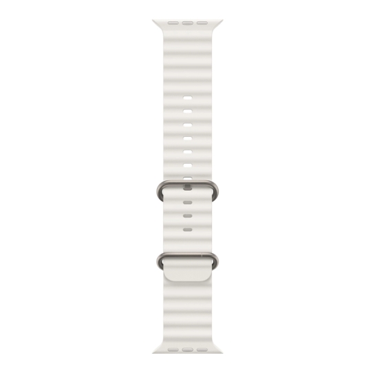 Ремінець Apple Ocean Band для Apple Watch 49mm White - ціна, характеристики, відгуки, розстрочка, фото 1
