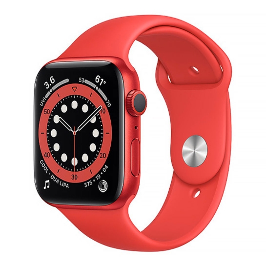 Смарт-часы Apple Watch Series 6 44mm (PRODUCT)RED Aluminum Case with Red Sport Band (open box) - цена, характеристики, отзывы, рассрочка, фото 1