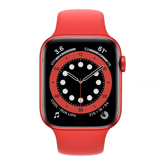 Смарт-часы Apple Watch Series 6 44mm (PRODUCT)RED Aluminum Case with Red Sport Band (open box) - цена, характеристики, отзывы, рассрочка, фото 2