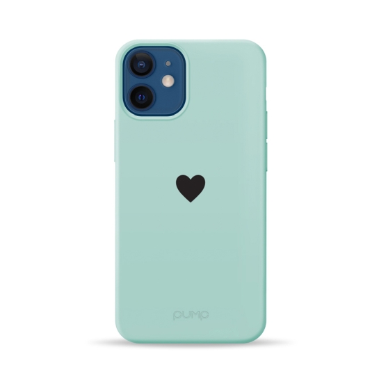 Чехол Pump Silicone Minimalistic Case for iPhone 12 mini Black Heart # - цена, характеристики, отзывы, рассрочка, фото 1