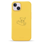 Чехол Pump Silicone Minimalistic Case with MagSafe for iPhone 14 Plus Cat on Cat #