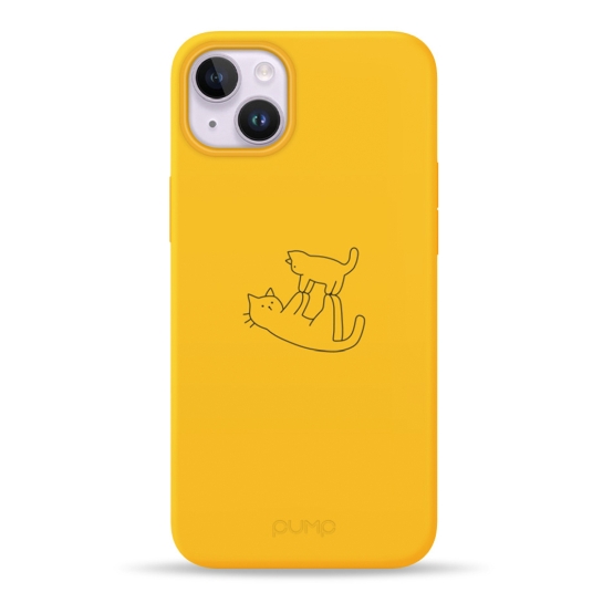 Чохол Pump Silicone Minimalistic Case with MagSafe for iPhone 14 Plus Cat on Cat # - ціна, характеристики, відгуки, розстрочка, фото 1