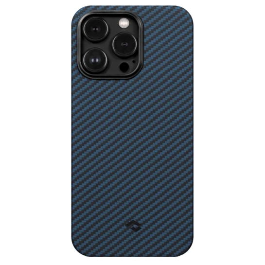 Чехол Pitaka MagEZ Case 3 Twill 1500D for iPhone 14 Pro Max Black/Blue - цена, характеристики, отзывы, рассрочка, фото 1