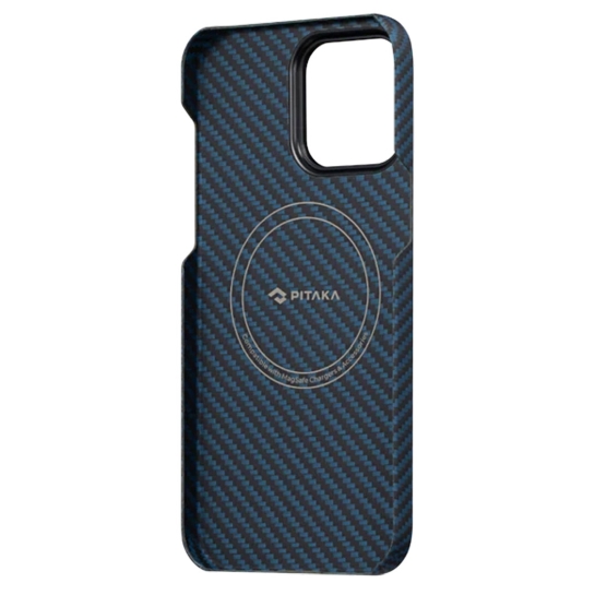 Чехол Pitaka MagEZ Case 3 Twill 1500D for iPhone 14 Pro Max Black/Blue - цена, характеристики, отзывы, рассрочка, фото 5