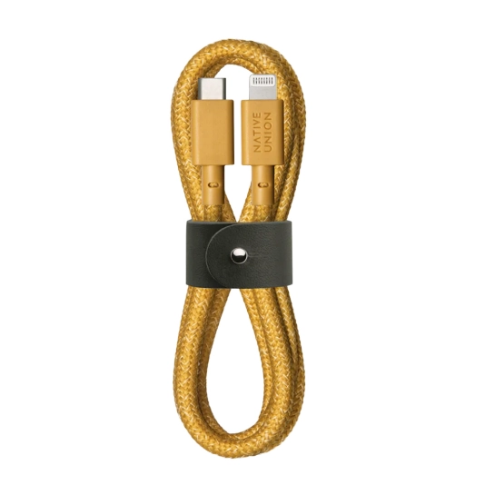 Кабель Native Union Belt Cable USB-C to Lightning Kraft (1.2 m)