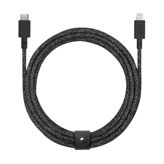 Кабель Native Union Belt Cable XL USB-C to Lightning Cosmos Black (3 m)