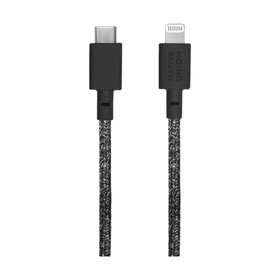 Кабель Native Union Belt Cable XL USB-C to Lightning Cosmos Black (3 m) - ціна, характеристики, відгуки, розстрочка, фото 2