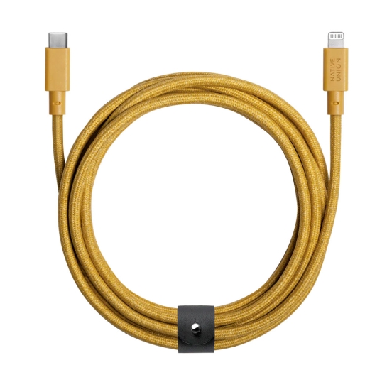 Кабель Native Union Belt Cable XL USB-C to Lightning Kraft (3 m) - ціна, характеристики, відгуки, розстрочка, фото 1