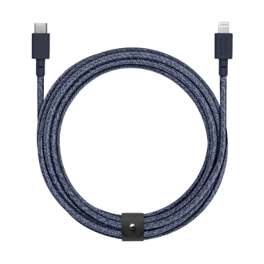 Кабель Native Union Belt Cable XL USB-C to Lightning Indigo (3 m) - цена, характеристики, отзывы, рассрочка, фото 1