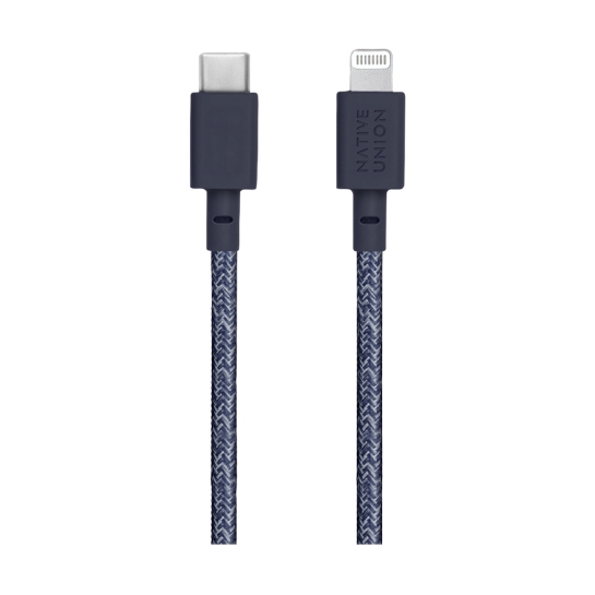 Кабель Native Union Belt Cable XL USB-C to Lightning Indigo (3 m) - ціна, характеристики, відгуки, розстрочка, фото 2