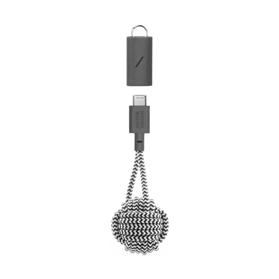 Кабель Native Union Key Cable USB-C to Lightning Zebra - ціна, характеристики, відгуки, розстрочка, фото 2