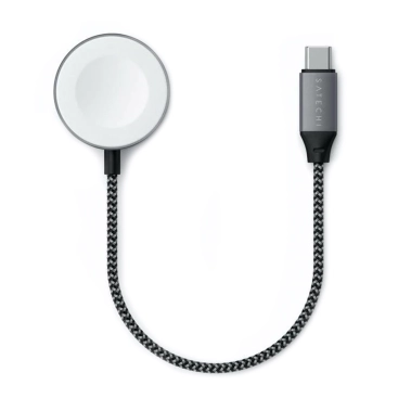 Беспроводное зарядное устройство Satechi USB-C Magnetic Charging Cable for Apple Watch Space Gray - цена, характеристики, отзывы, рассрочка, фото 1