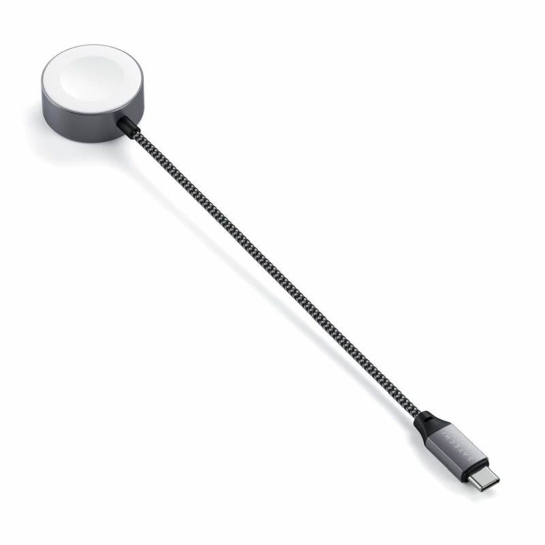 Бездротовий зарядний пристрій Satechi USB-C Magnetic Charging Cable for Apple Watch Space Gray - ціна, характеристики, відгуки, розстрочка, фото 2