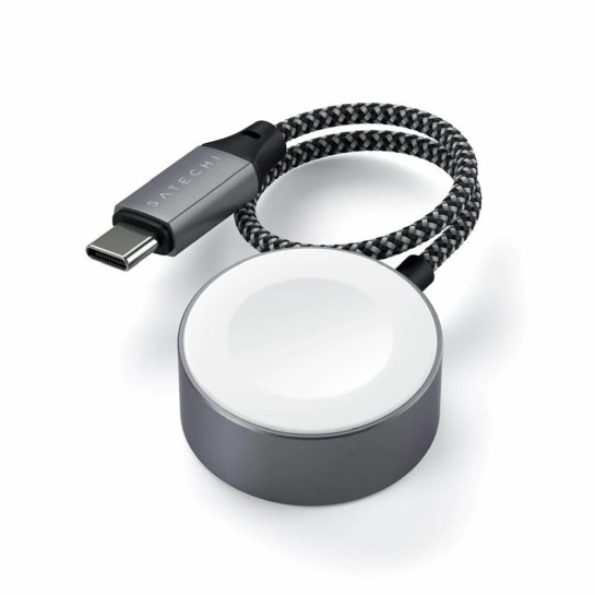 Беспроводное зарядное устройство Satechi USB-C Magnetic Charging Cable for Apple Watch Space Gray - цена, характеристики, отзывы, рассрочка, фото 5