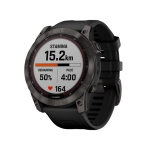Спортивний годинник Garmin Fenix 7X Sapphire Solar Carbon Gray DLC Titanium with Black Band