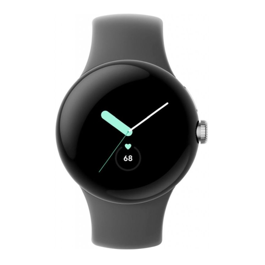 Смарт-годинник Google Pixel Watch Polished Silver Case/Charcoal Active Band - ціна, характеристики, відгуки, розстрочка, фото 2