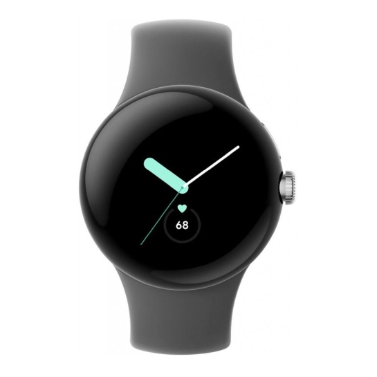 Смарт-годинник Google Pixel Watch LTE Polished Silver Case/Charcoal Active Band - ціна, характеристики, відгуки, розстрочка, фото 2