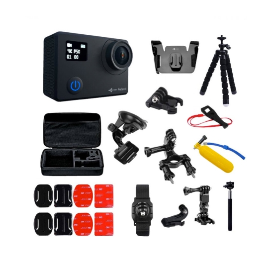 Набор блогера 30 в 1: экшн-камера Airon ProCam 8 Black с аксессуарами - цена, характеристики, отзывы, рассрочка, фото 1