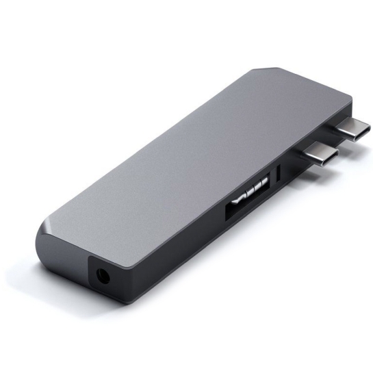 USB-хаб Satechi Aluminum USB-C Pro Hub Mini Adapter Space Gray - цена, характеристики, отзывы, рассрочка, фото 2