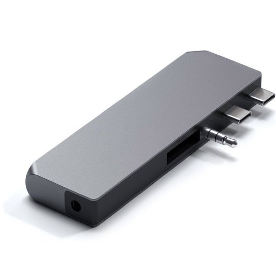 USB-хаб Satechi Aluminum USB-C Pro Hub Mini Adapter Space Gray - ціна, характеристики, відгуки, розстрочка, фото 3