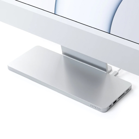 Док-станція Satechi Aluminum USB-C Slim Dock Silver for iMac 24" - ціна, характеристики, відгуки, розстрочка, фото 6