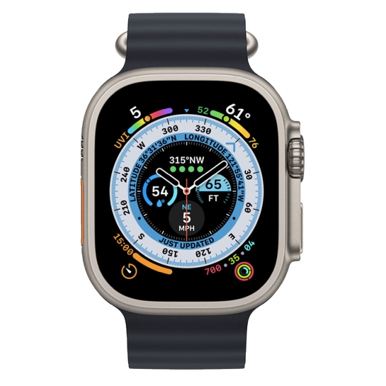 Apple Watch Ultra + LTE 49mm Titanium Case with Midnight Ocean Band UA - ціна, характеристики, відгуки, розстрочка, фото 3