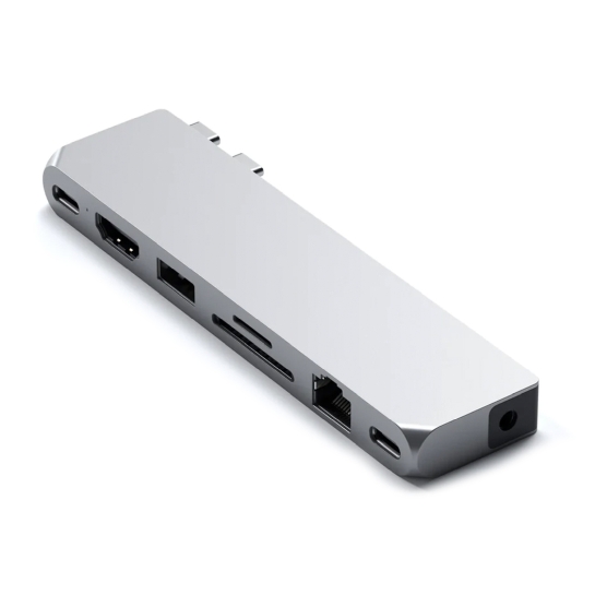 USB-хаб Satechi Aluminum USB-C Pro Hub Max Adapter Silver - цена, характеристики, отзывы, рассрочка, фото 3