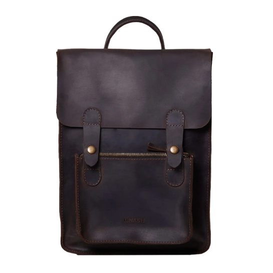 Кожаная сумка-трансформер 2 в 1 INCARNE Brit Коричневый