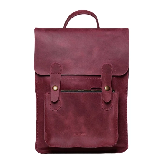 Шкіряна сумка-трансформер 2 в 1 INCARNE Brit Бордо