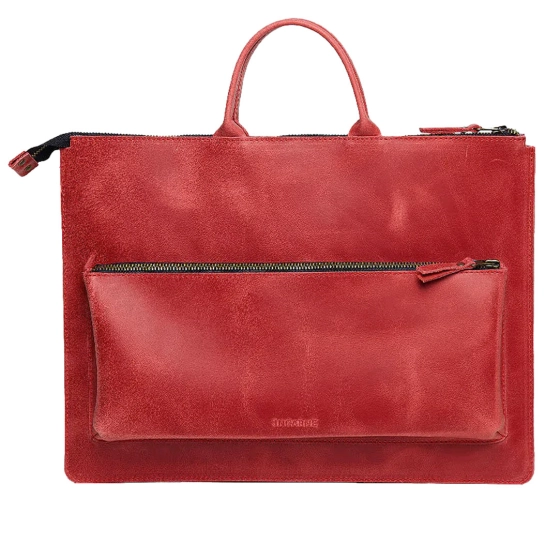 Шкіряний чохол INCARNE Maryland червоний для MacBook Pro 14" (2021-2023)