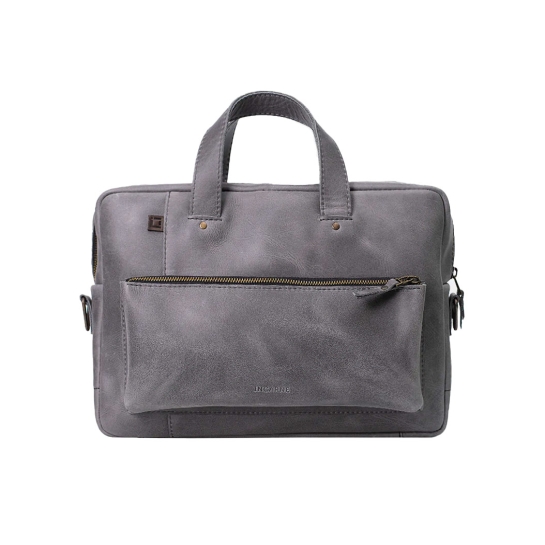 Кожаная сумка INCARNE Biz 13" Серый - цена, характеристики, отзывы, рассрочка, фото 1