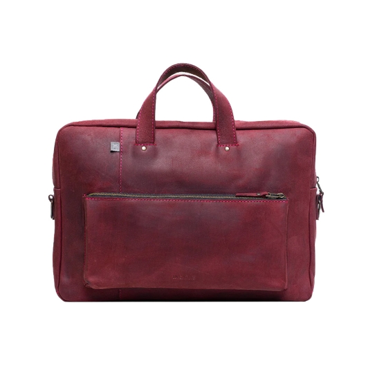 Кожаная сумка INCARNE Biz 13" Бордо - цена, характеристики, отзывы, рассрочка, фото 1