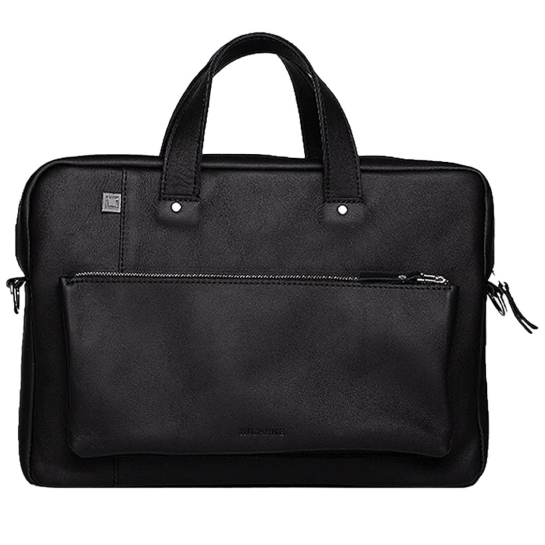 Шкіряна сумка INCARNE Biz 17" Чорний - ціна, характеристики, відгуки, розстрочка, фото 1