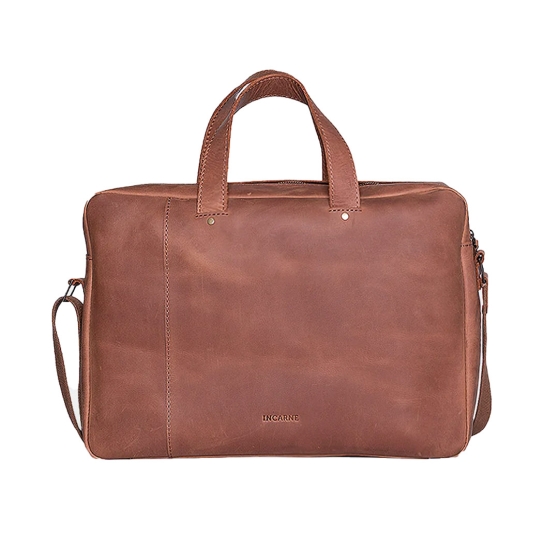 Кожаная сумка INCARNE Bruno 15" Коньяк - цена, характеристики, отзывы, рассрочка, фото 1