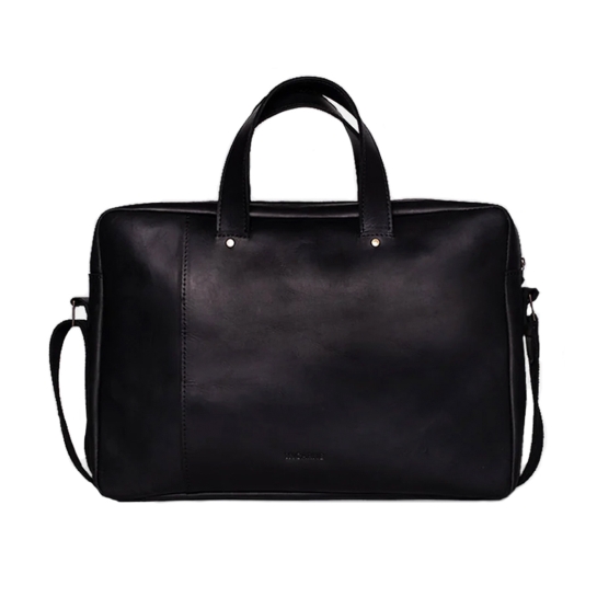 Кожаная сумка INCARNE Bruno 15" Чёрный - цена, характеристики, отзывы, рассрочка, фото 1