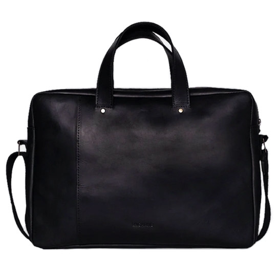 Шкіряна сумка INCARNE Bruno 17" Чорний - ціна, характеристики, відгуки, розстрочка, фото 1